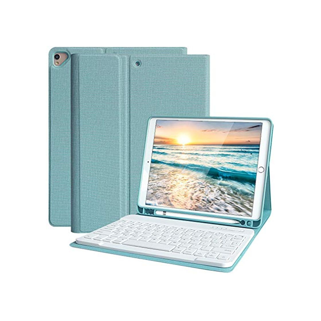 Producto Funda Teclado iPad 10.2, Funda iPad 2020 con Ranura para Lápiz y