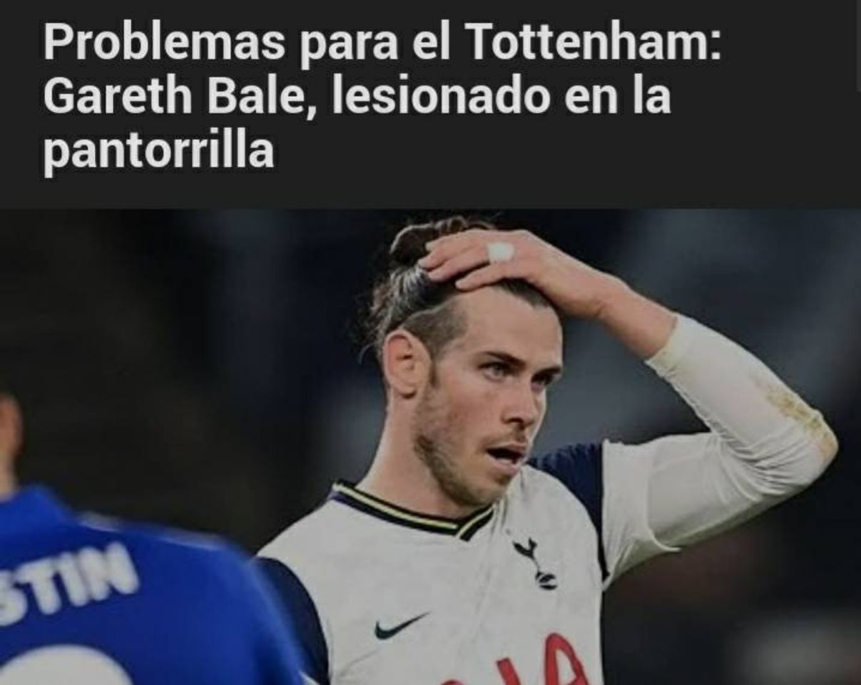 Fashion Bale lesionado con el Tottenham 