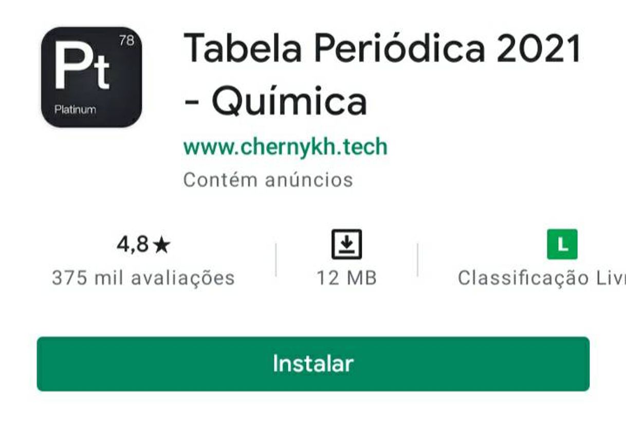 Fashion Tabela Periódica 2020 - QUÍMICA