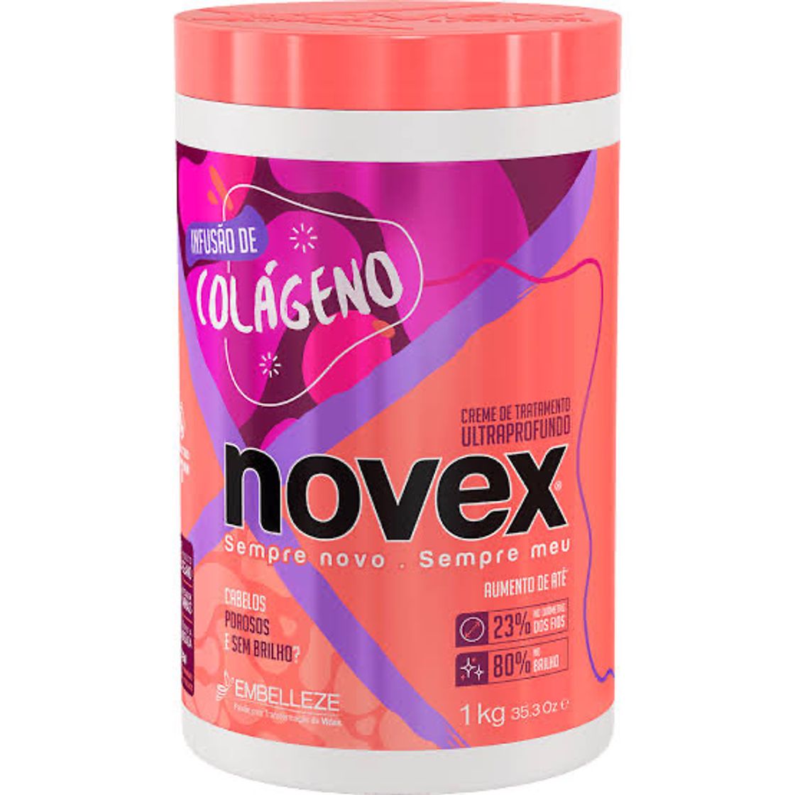 Fashion Creme de tratamento novex infusão de colágeno 