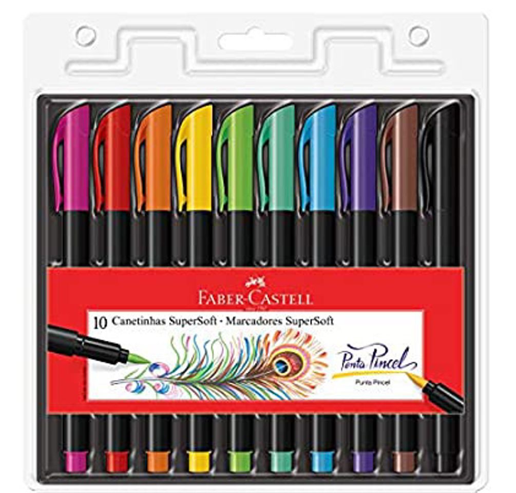 Fashion Caneta ponta pincel faber castell 