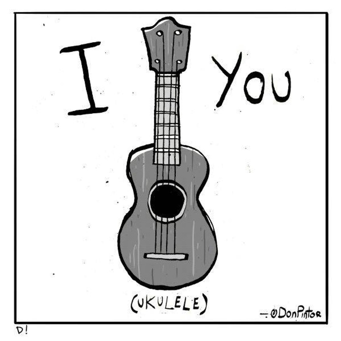 Moda I love ukulele