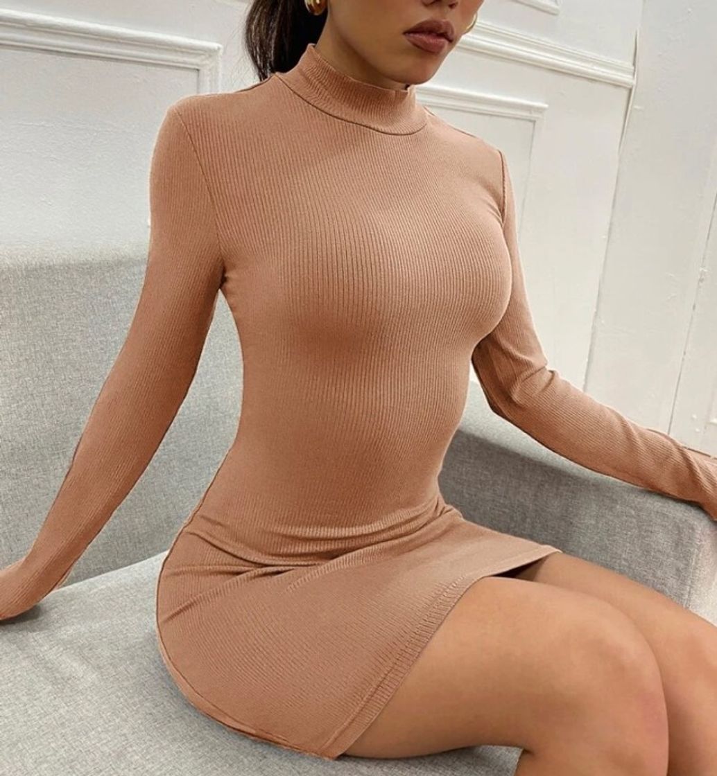 Fashion SHEIN Knitted bodycon dress