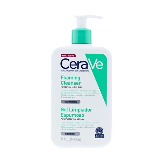 Limpiador facial de espuma de CeraVe