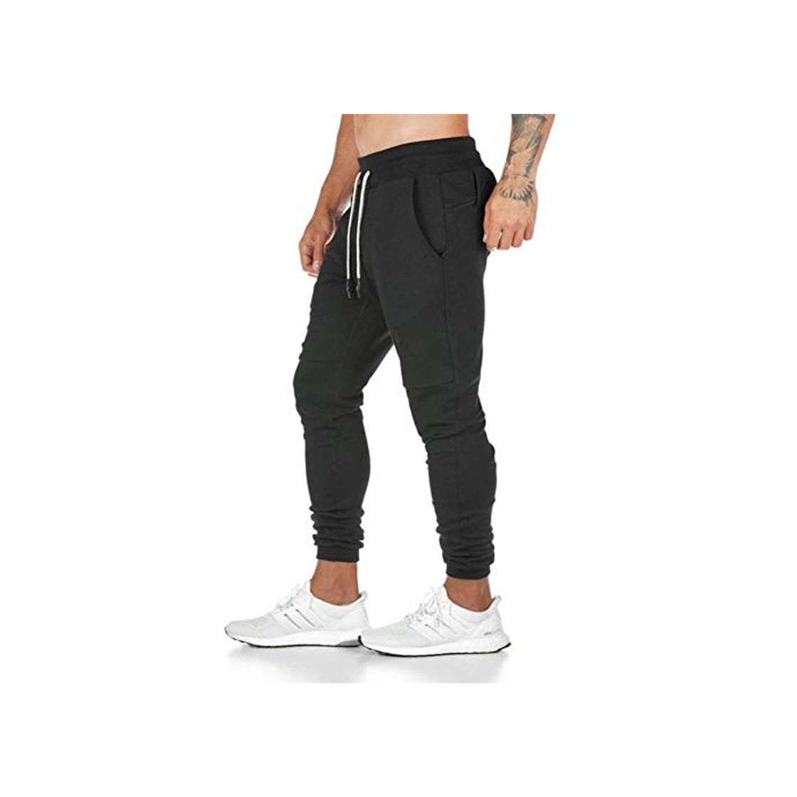 Miwaimao Pantalones de jogging de los Hombres Casual Pantalones de Color Sólido Chándal Pantalones de Otoño e Invierno Entrenamiento Gimnasio Fitness Mascul