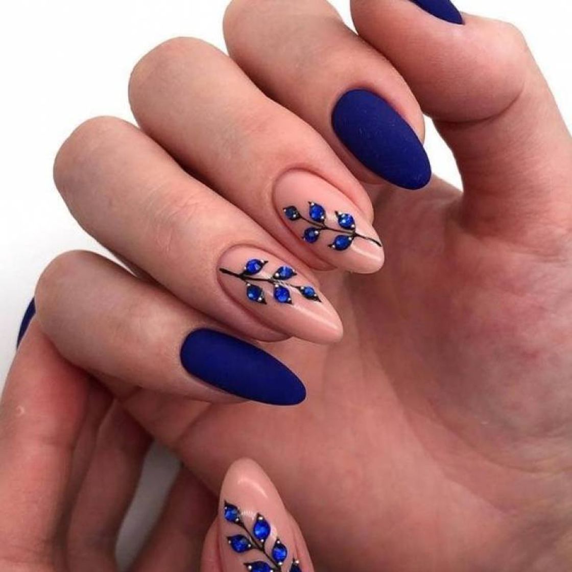 Moda Uñas acrílicas Azules