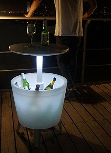 Keter -  Mesa nevera para jardín Cool Bar iluminado