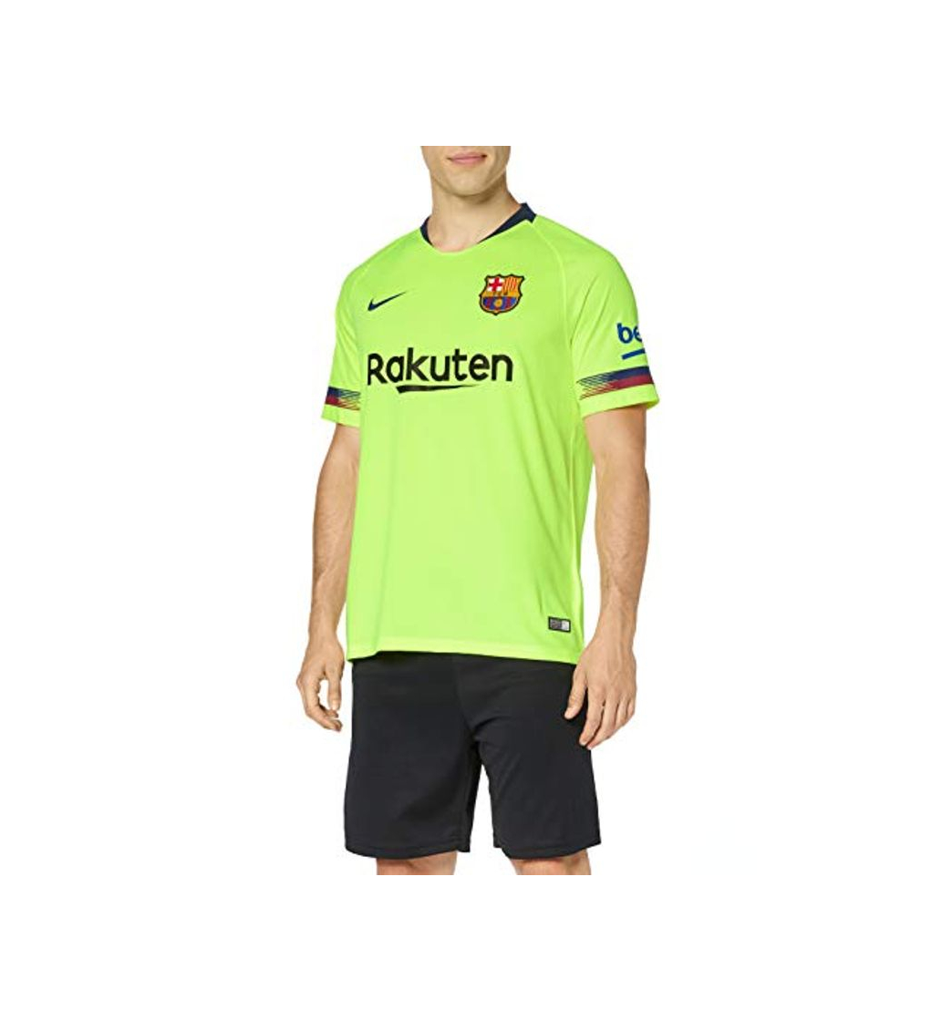 Nike FCB M Nk BRT Stad JSY SS AW Camiseta, Verde