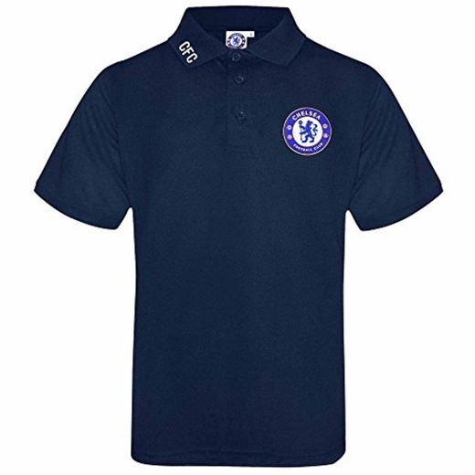 Polo Oficial de Chelsea FC para Adultos con Escudo Bordado