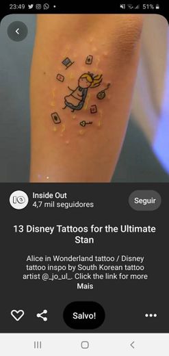 Tatoo alice neon