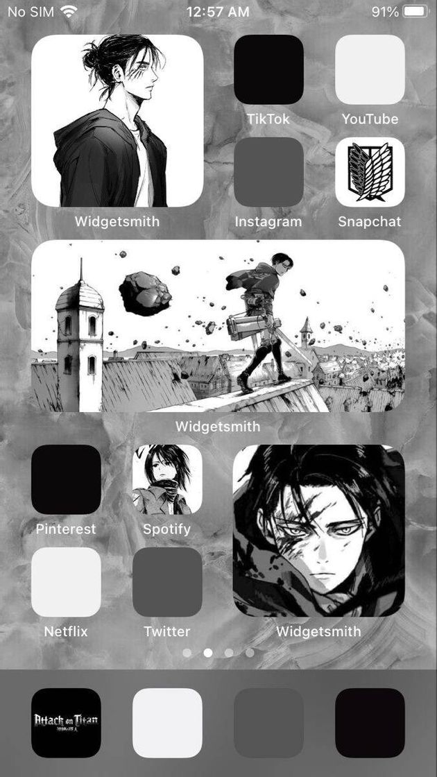 Social iOS 14 attack on titan 