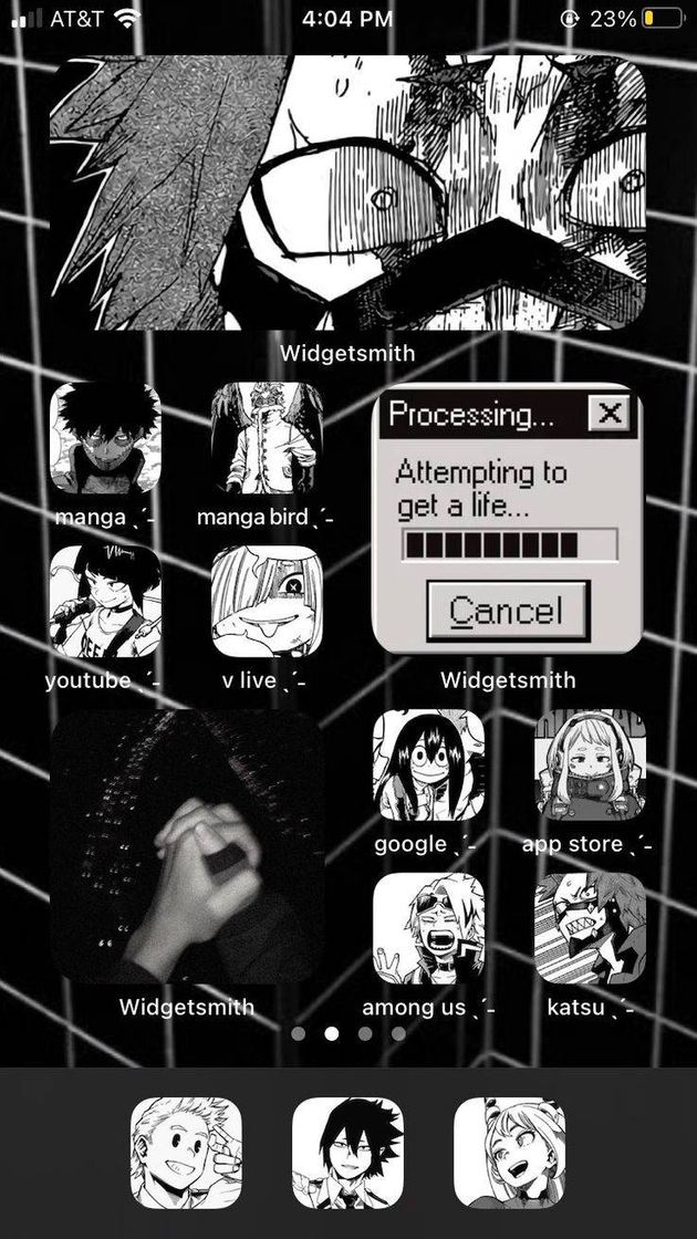 Social iOS 14 boku no hero