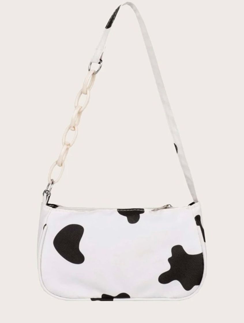 Fashion Bolsa com estampa de vaca