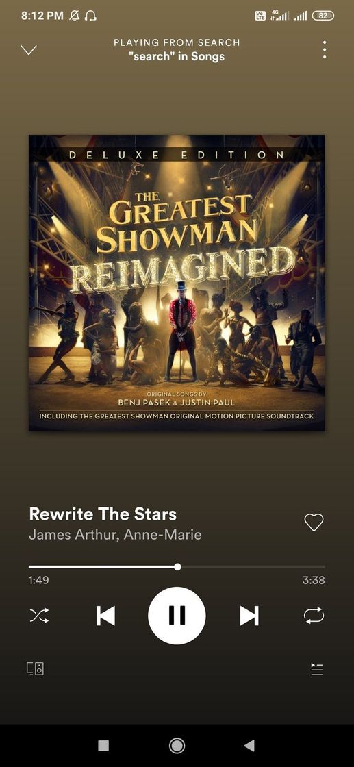 Canción Rewrite The Stars