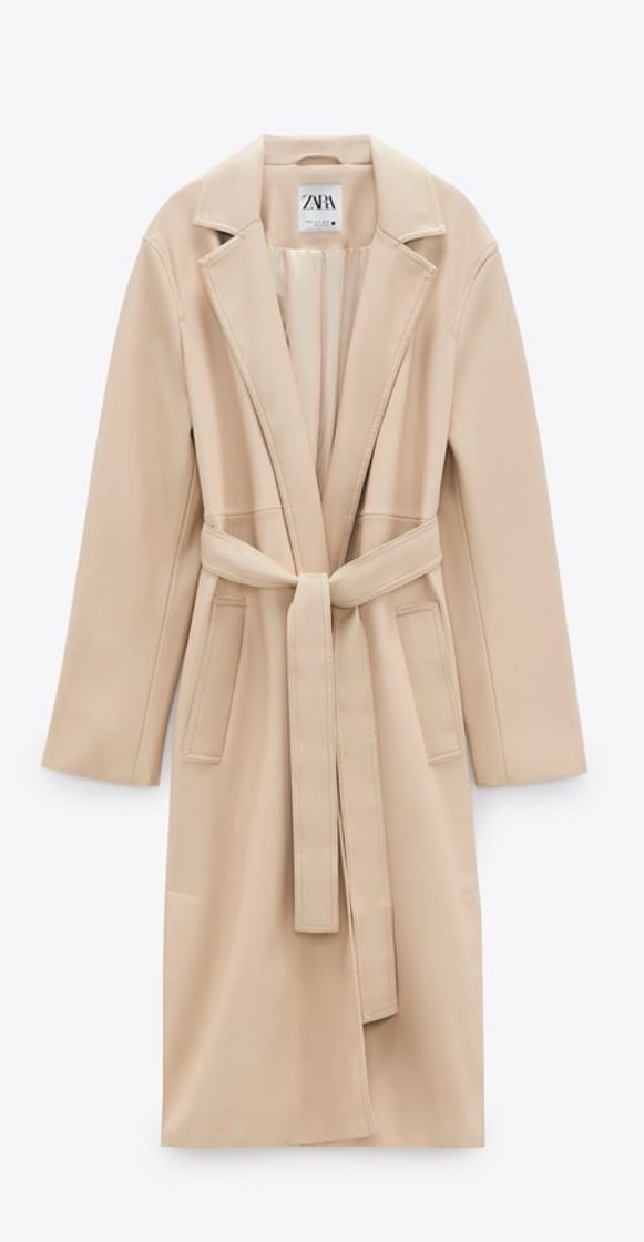 Productos ZARA Faux Leather Trench Coat