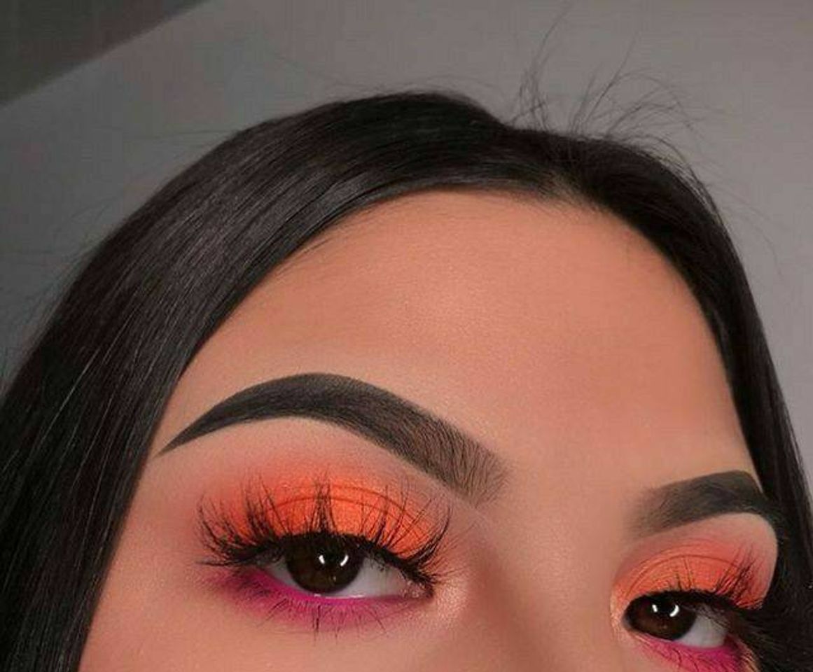 Fashion Make laranja com rosa