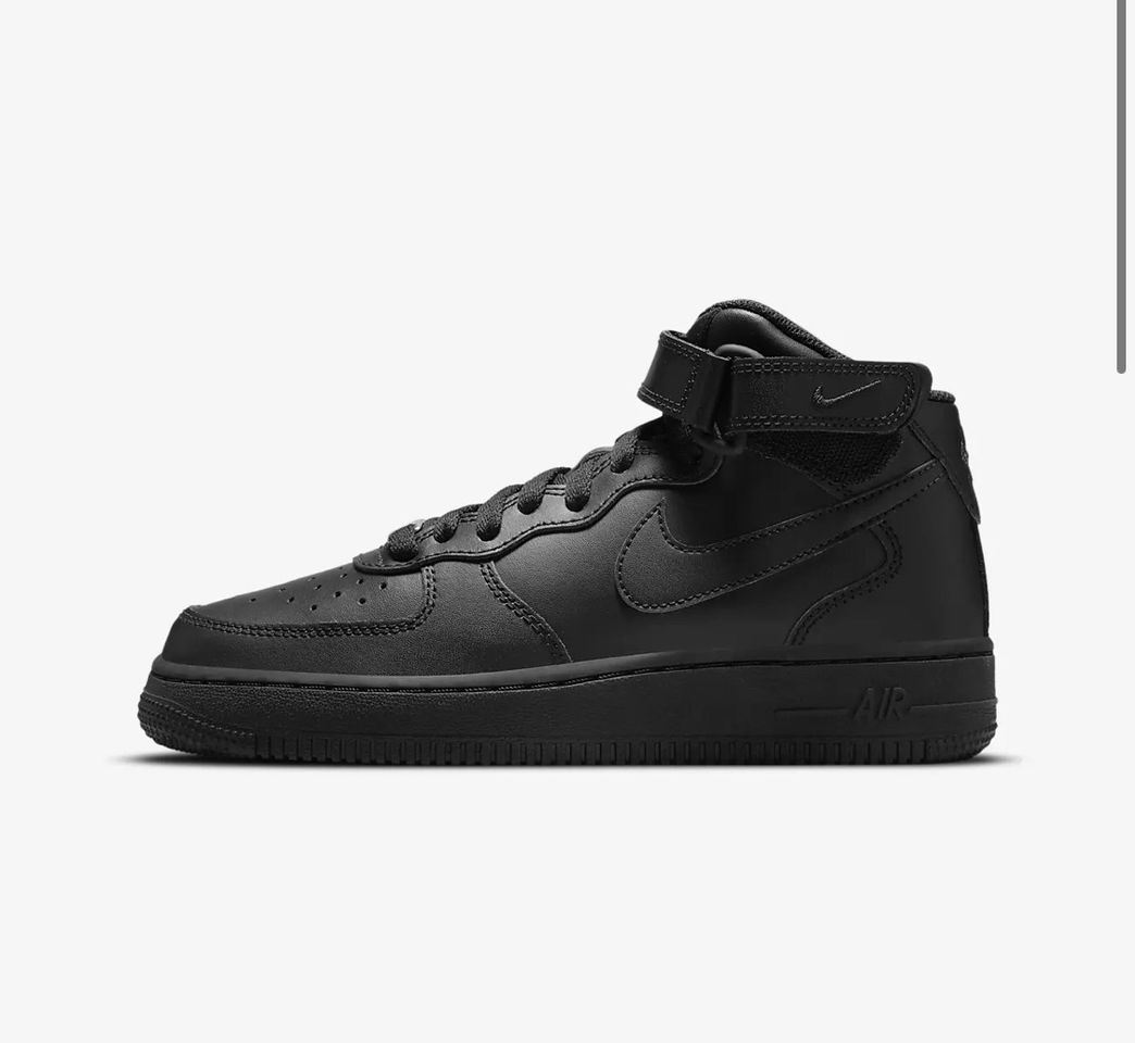 Moda Air Force 1 Mid Negras