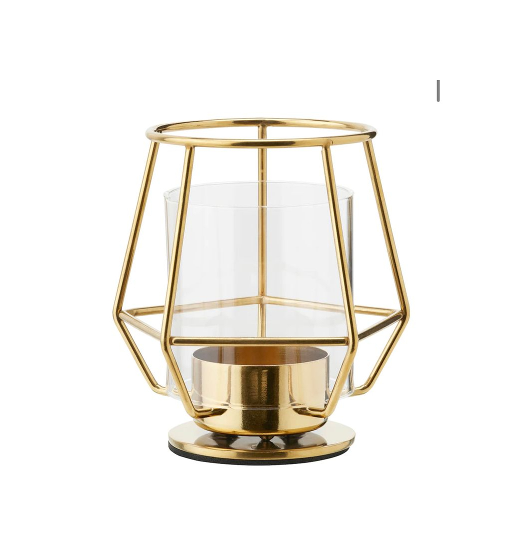 Social Porta velas dorado IKEA
