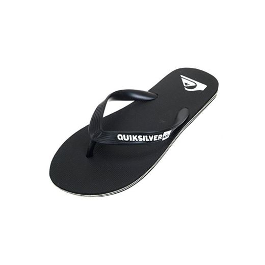 Quiksilver Molokai-Flip-Flops For Men, Zapatos de Playa y Piscina Hombre, Negro