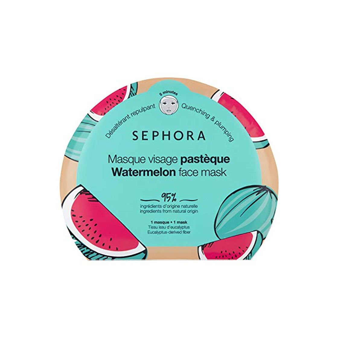 Social Sephora Collection Natural Watermelon Face Mask