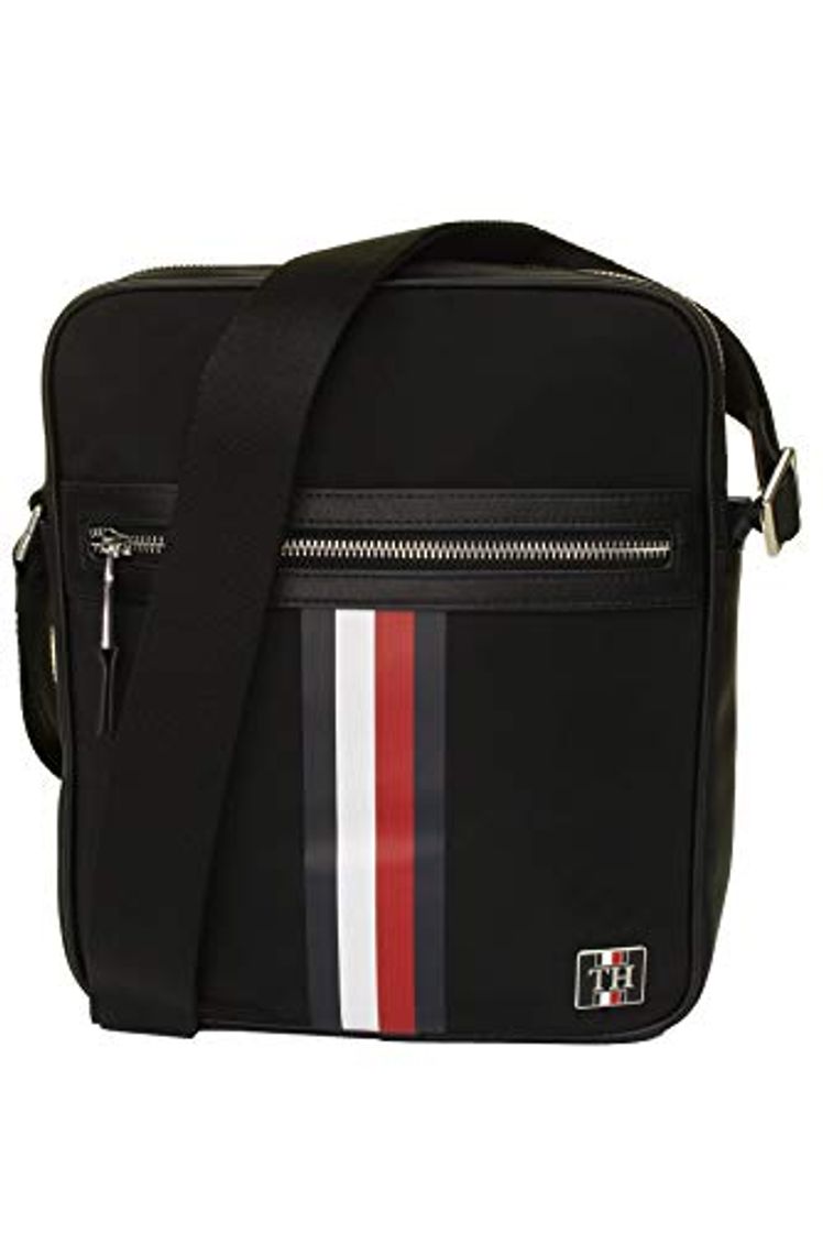 Moda Tommy Hilfiger nylon limpio Reporter Black