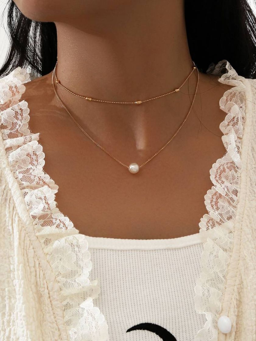 Collar con una perla