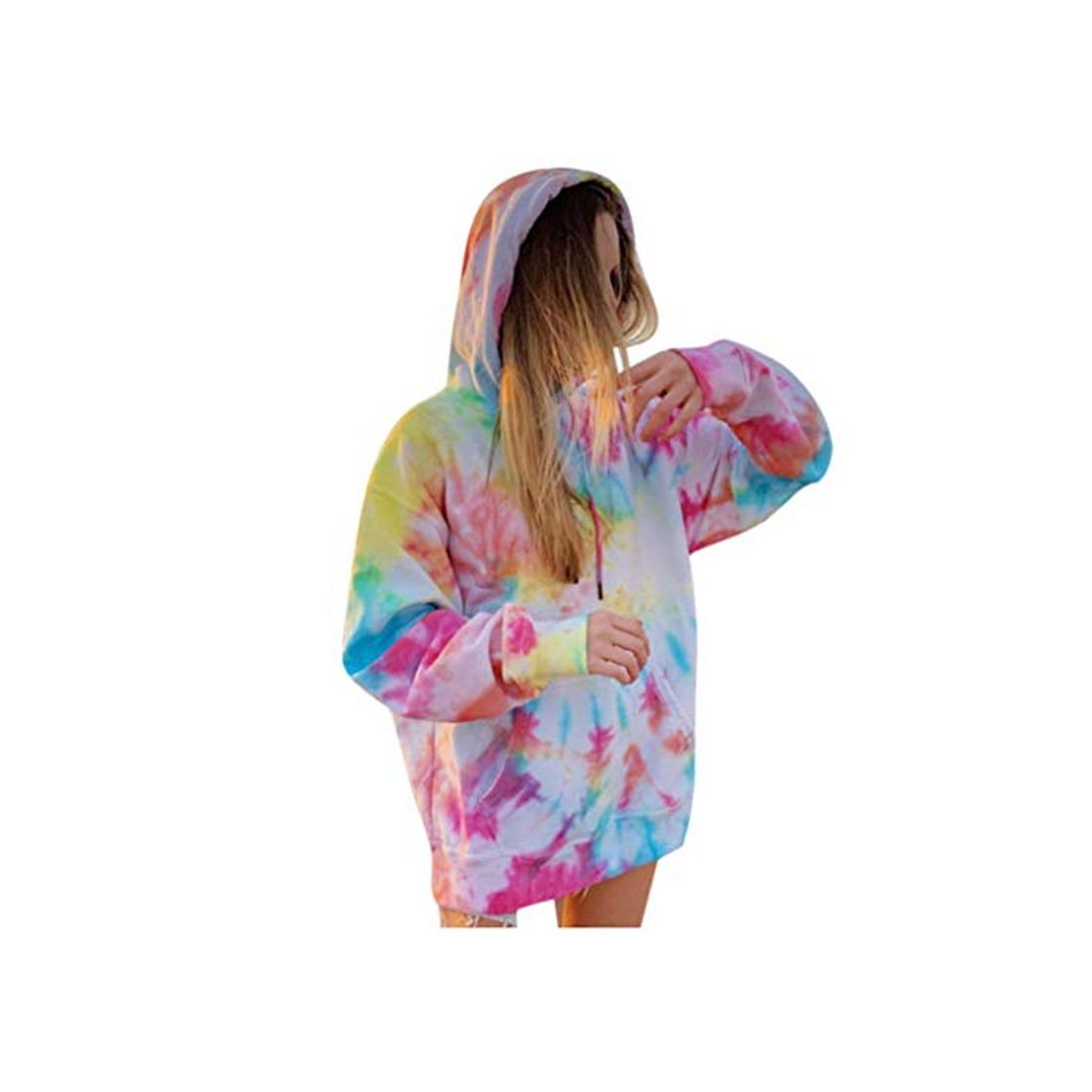 Overdose Sudadera con Capucha De Manga Larga para Mujer Blusa con Cremallera Crop Stand Cool Tops Patchworkl con Cremallera Camiseta Top Sudadera