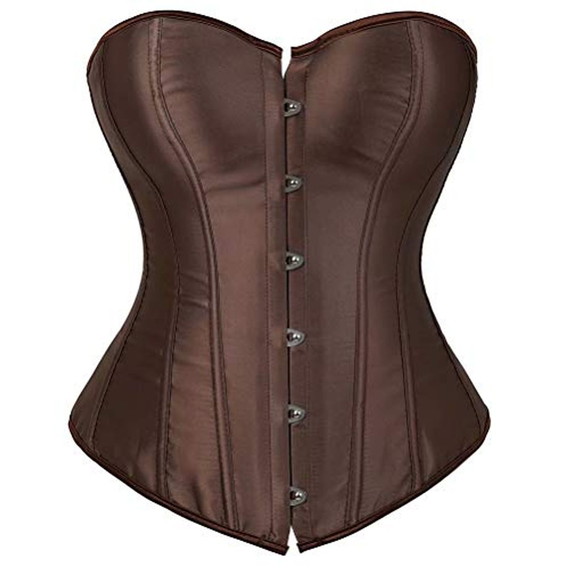 Fashion jutrisujo Mujer Corset disfrazs de Lace Bustiers Fajas Corpiño Nupcial Lencería Talla Grande Cintura Cincher café 6XL