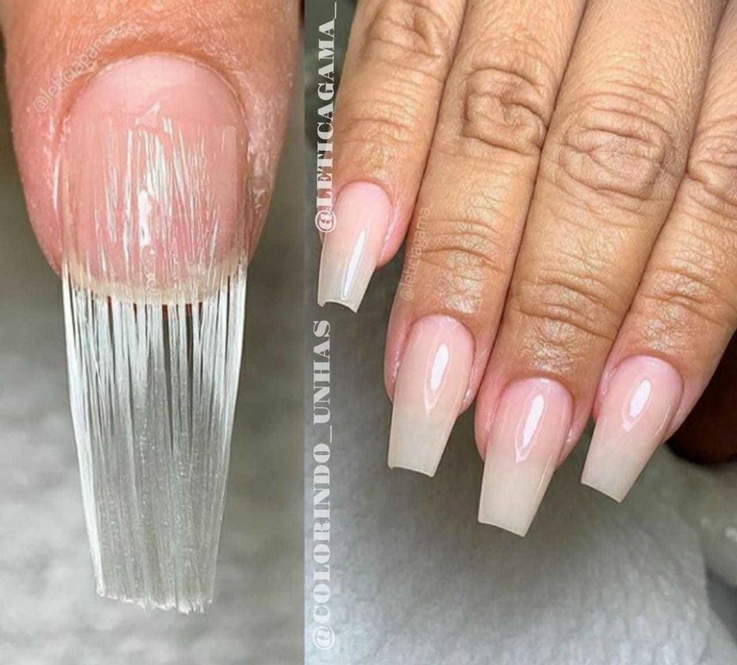 Moda Unhas fibra de vidro 