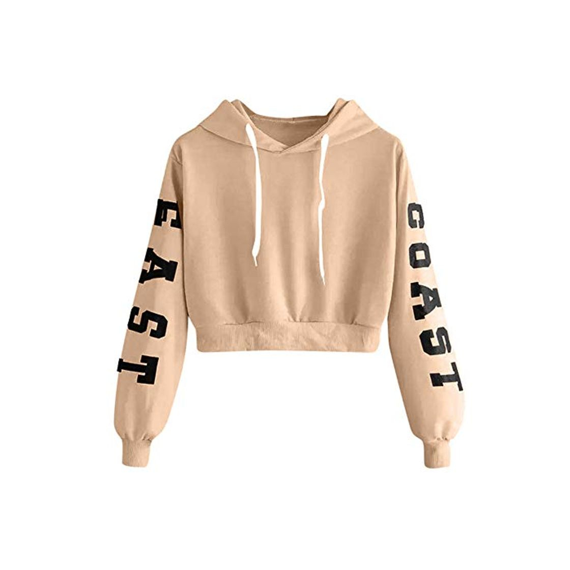 Moda Sudadera con Capucha para Mujer Casual Kawaii Ladies Letters Sudadera De Manga