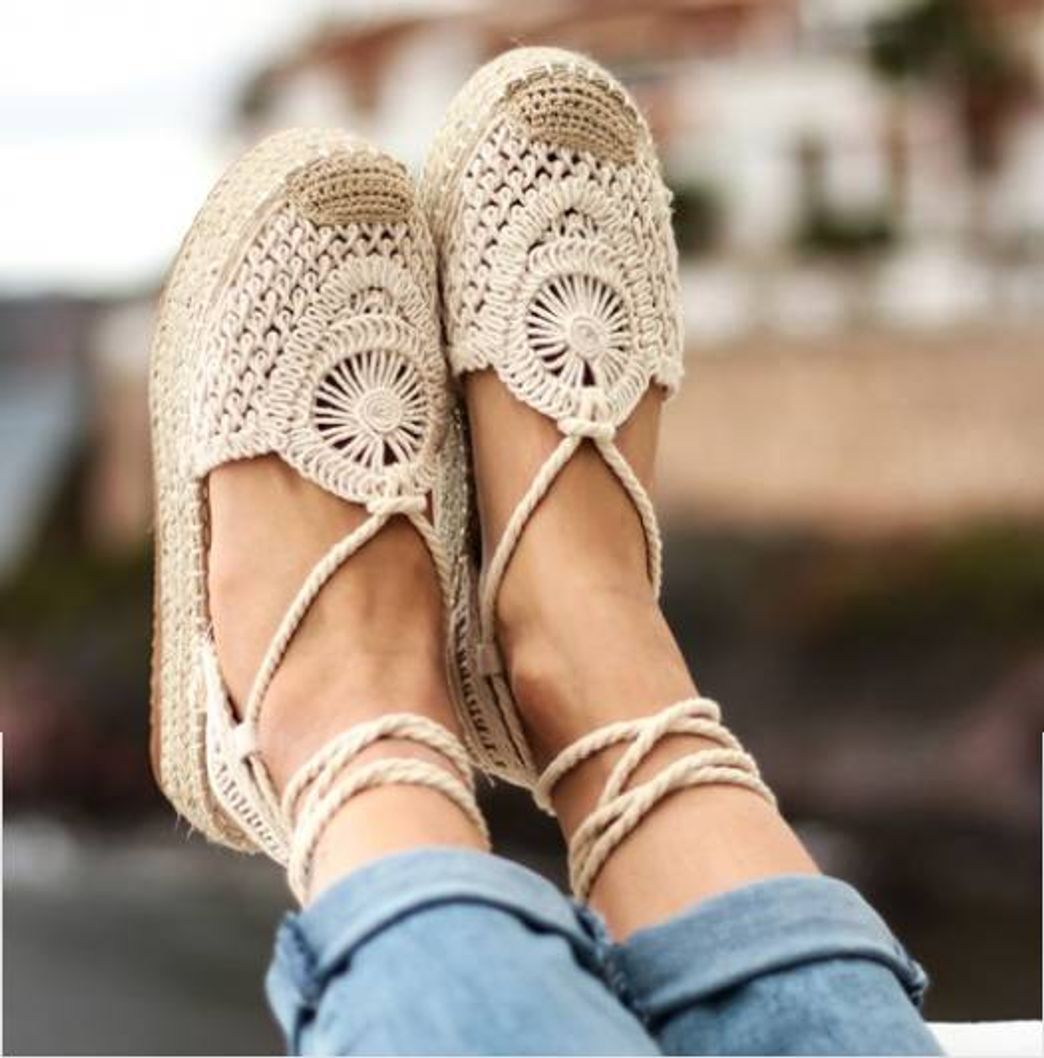 Fashion ALPARAGATA CROCHET BEIGE