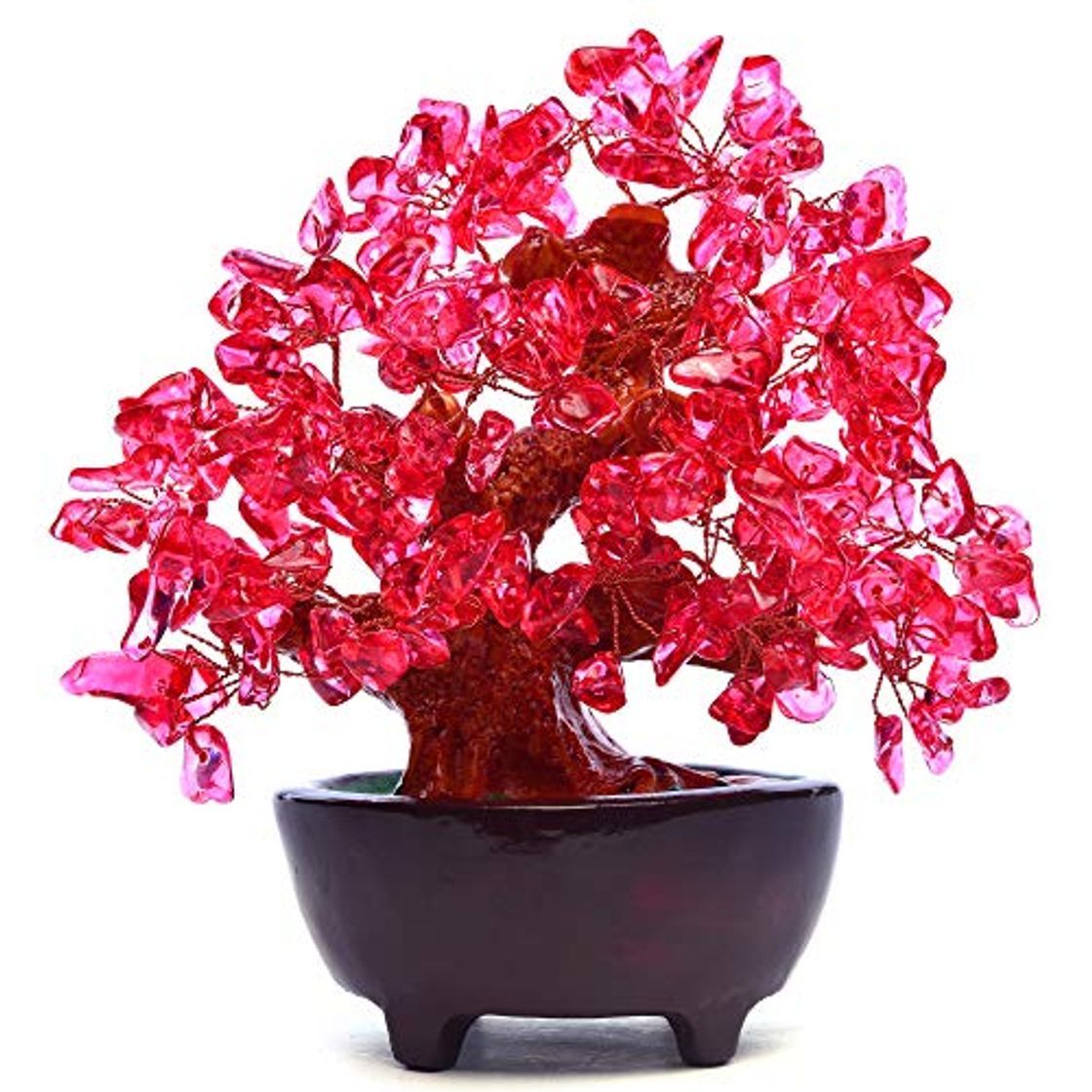 Product HapiLeap Árbol de Dinero, Gemas Feng Shui Adornos de árbol de Cristal