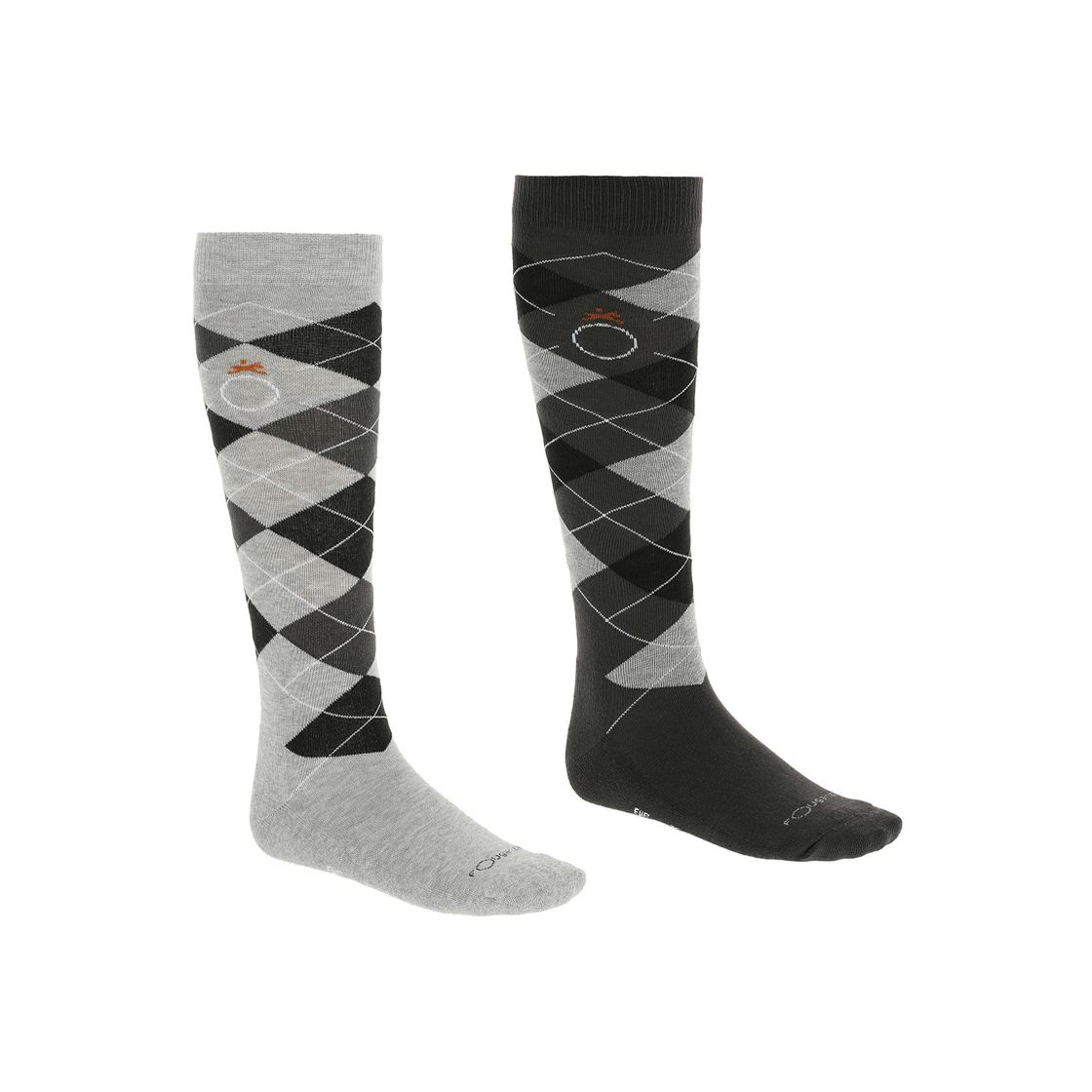 Products Calcetines equitación fouganza adulto gris claro y gris oscu