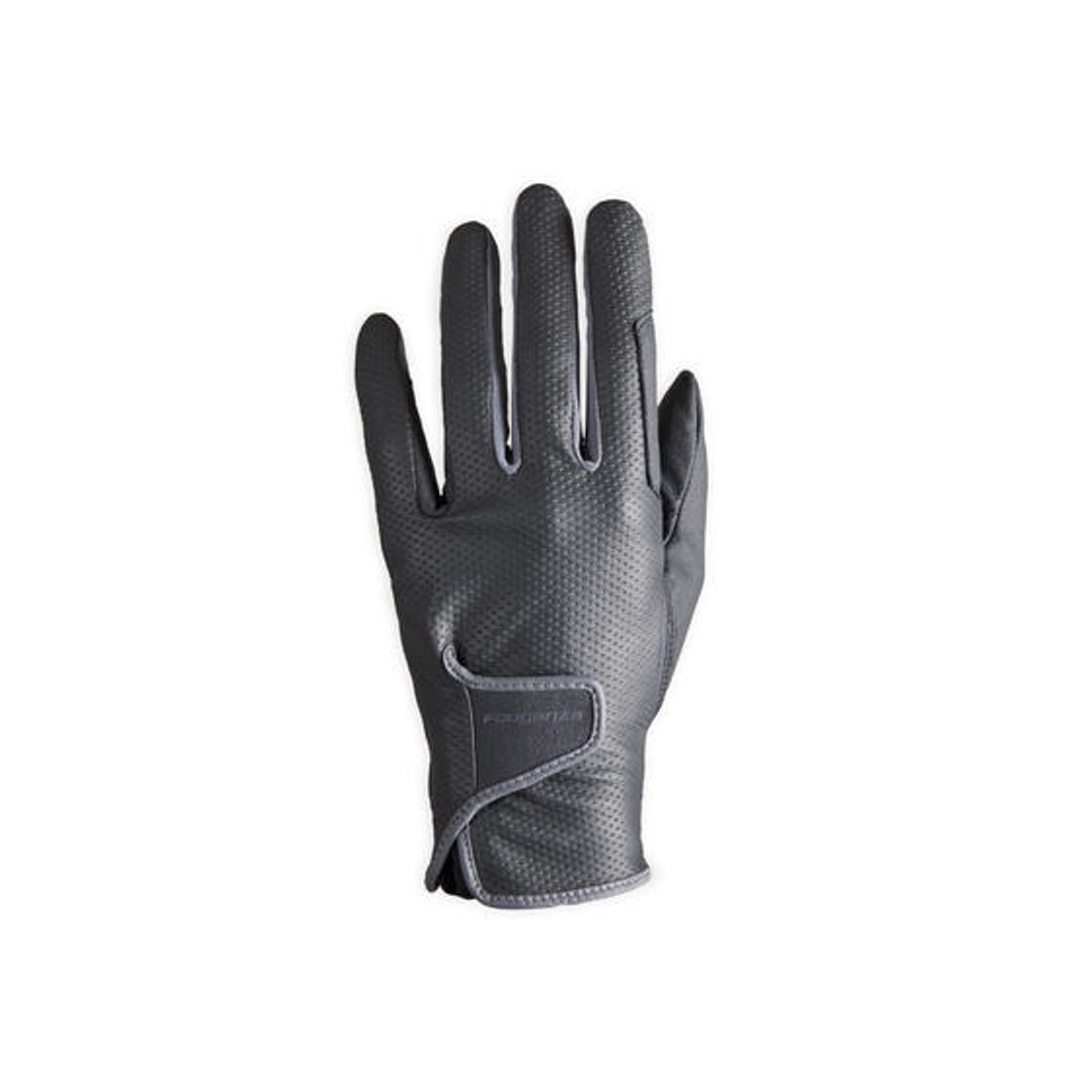 Product Guantes equitación fouganza 500 mujer negro