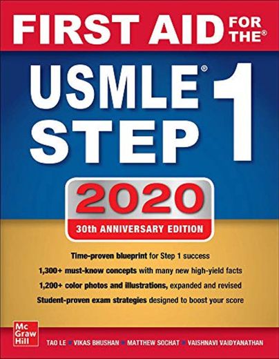 First aid for the USMLE. Step 1