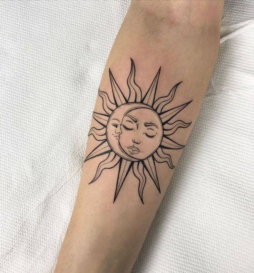 Fashion Moon and Sun Tattoo 🌵