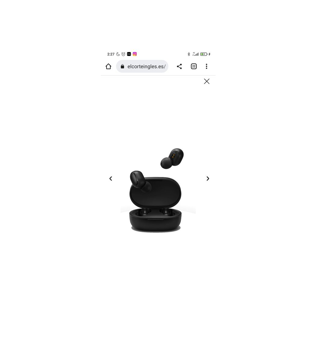 Producto XIAOMI TRUE WIRELESS EARBUDS BASIC NEGRO 