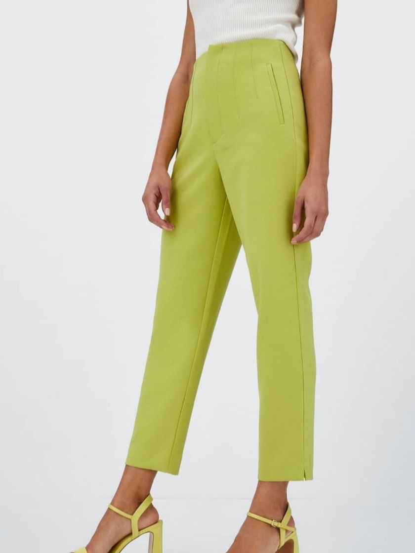 Social PANTALON VESTIR PINZAS VERDE LIMA