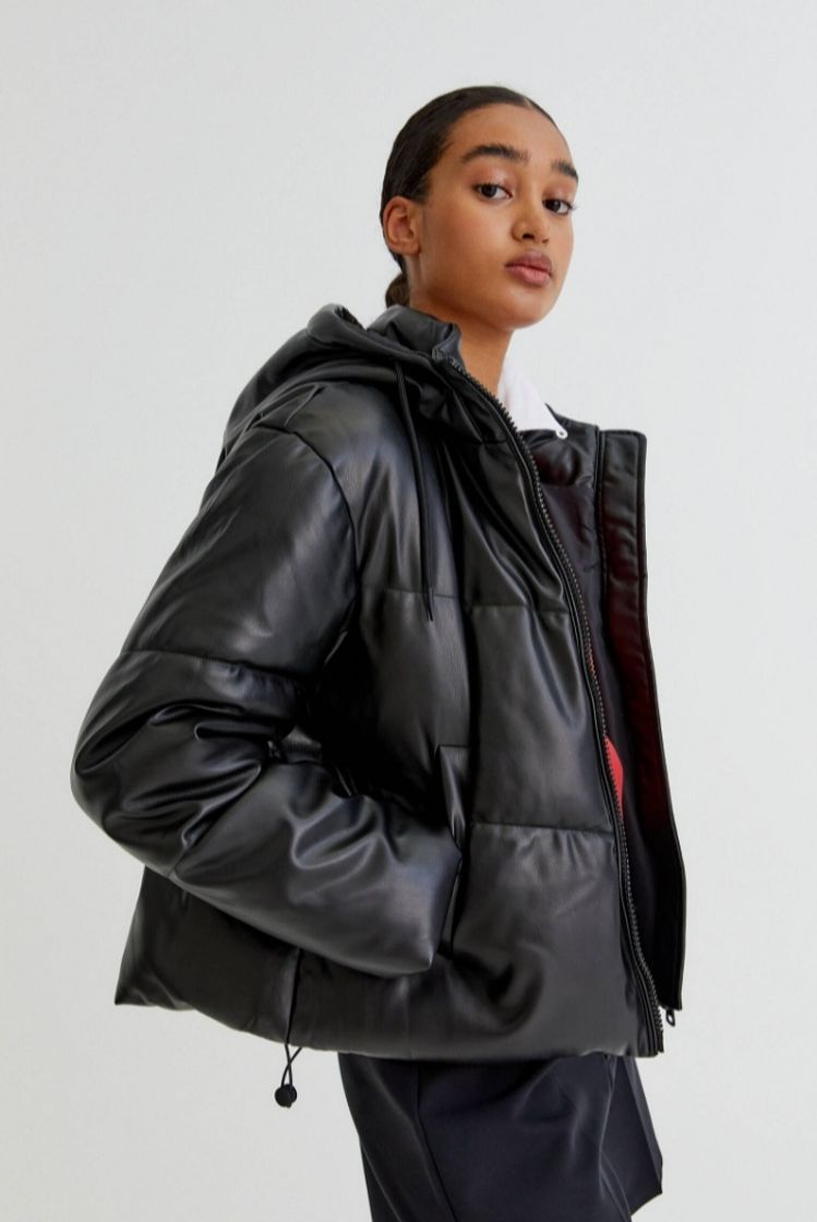 CAZADORA ACOLCHADA EFECTO PIEL