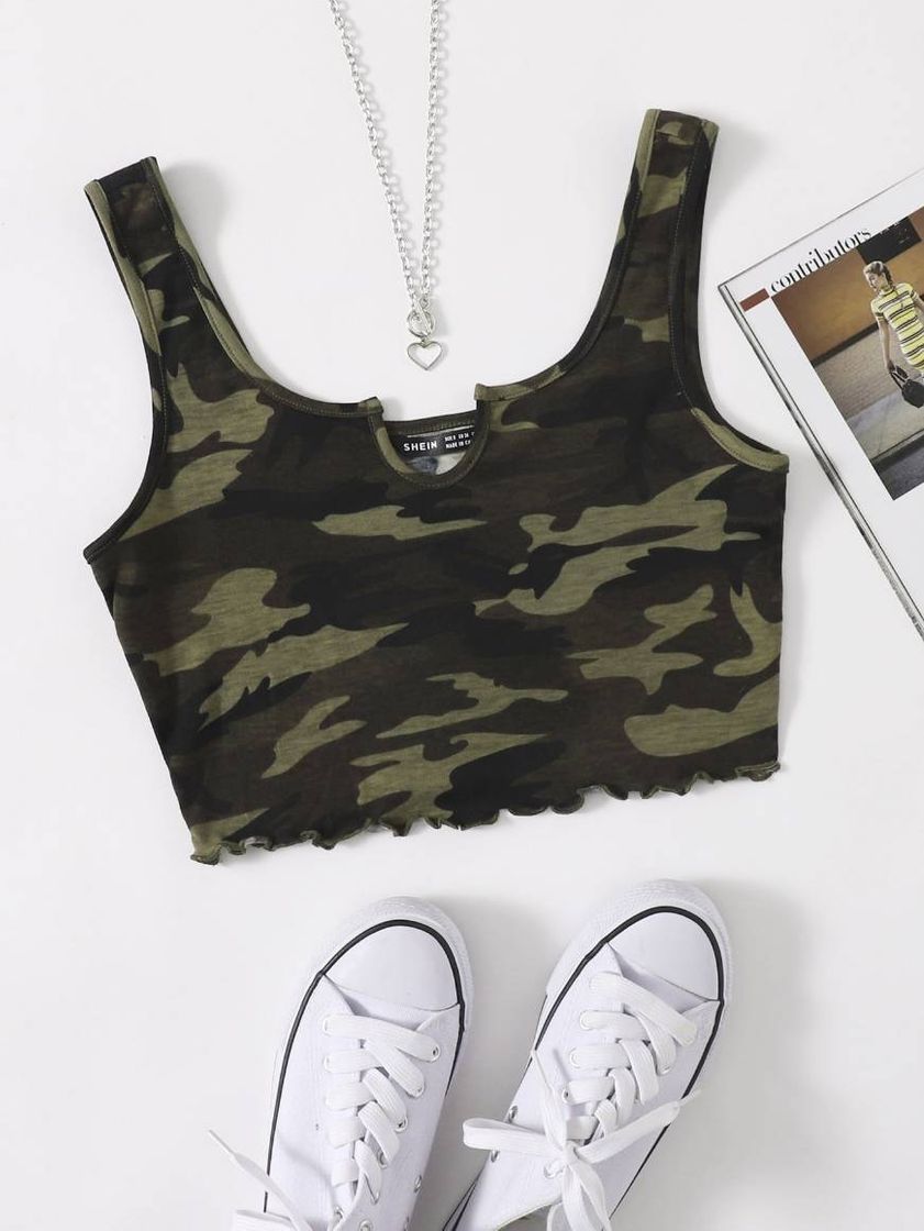 Moda Cropped militar 💚