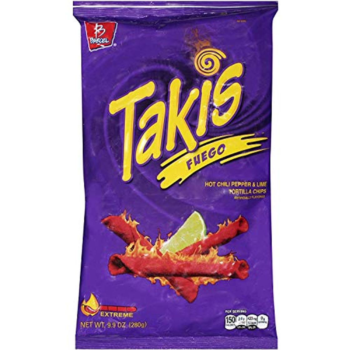 Social Takis Fuego Hot Chile Pepper & Lime 9.9oz