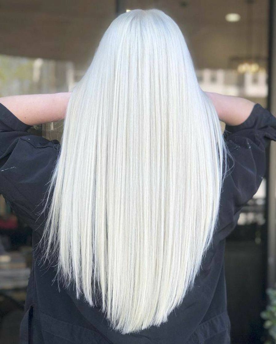 Fashion Cabelo platinado