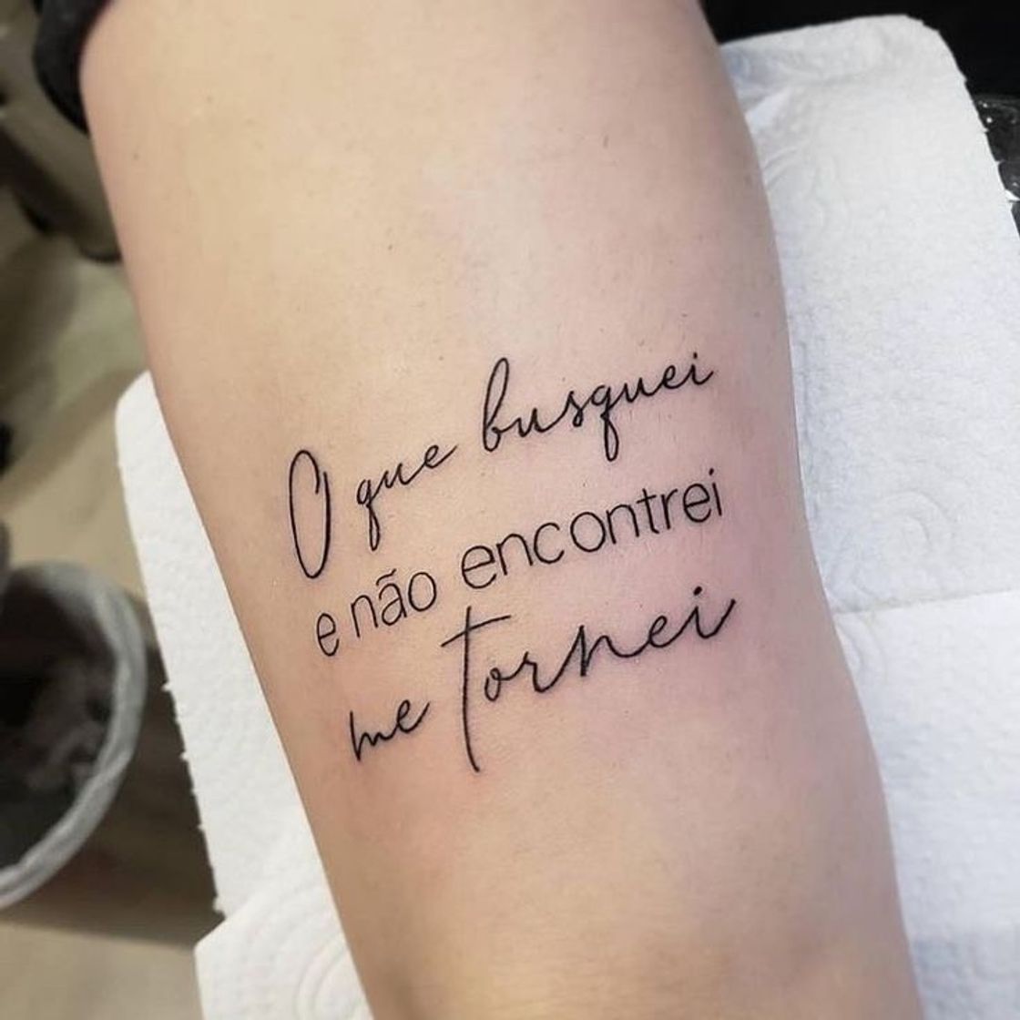 Fashion Tatuagem frase 