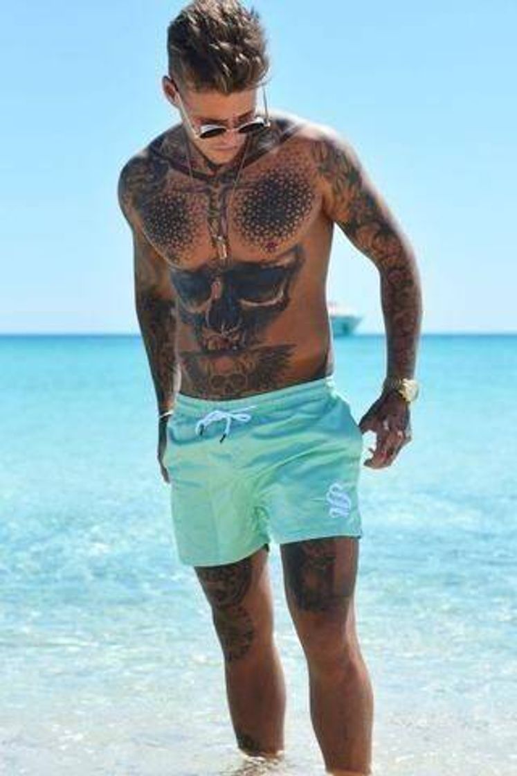 Moda Shorts masculino praia 