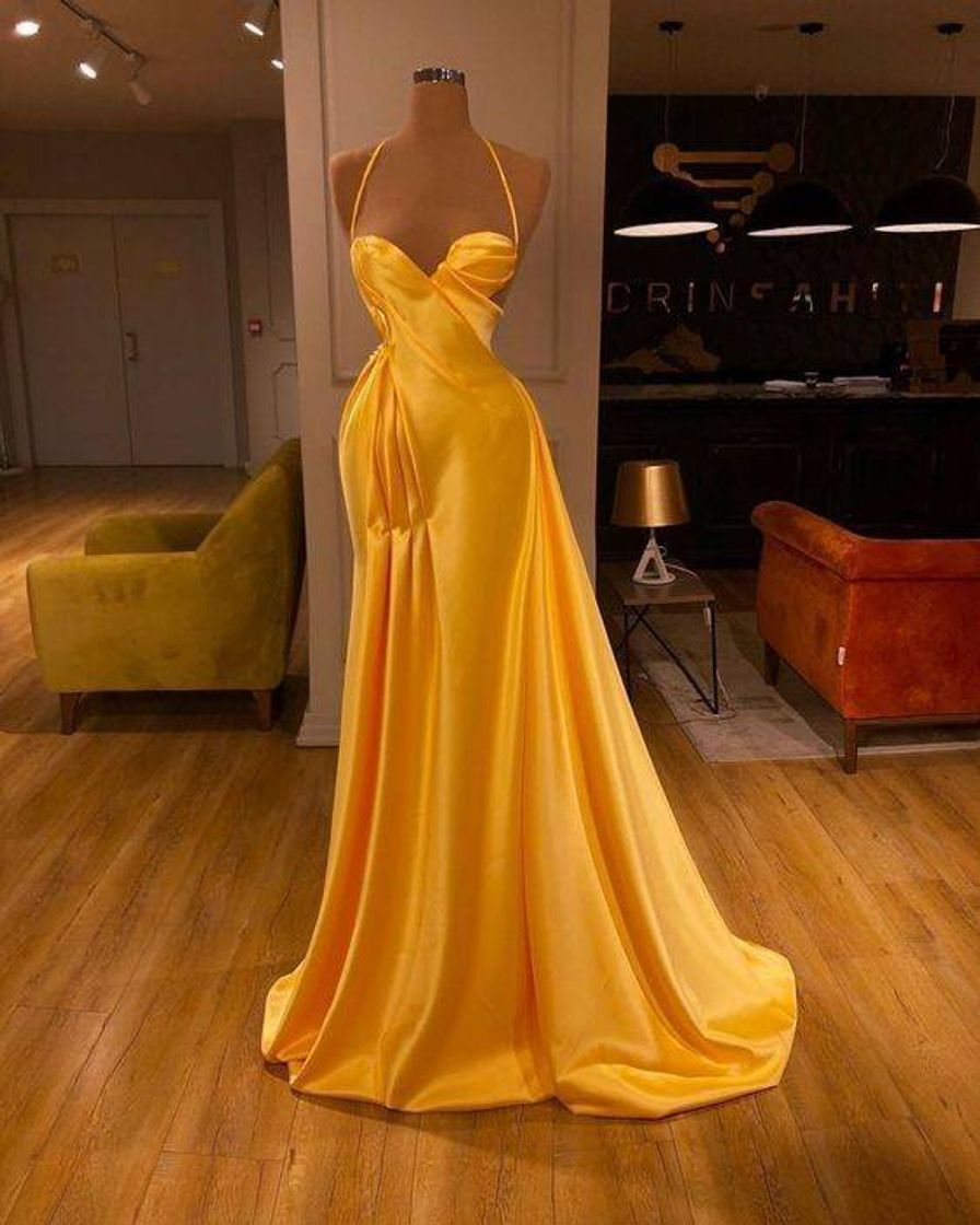 Fashion Yellow Prom Dress 💛