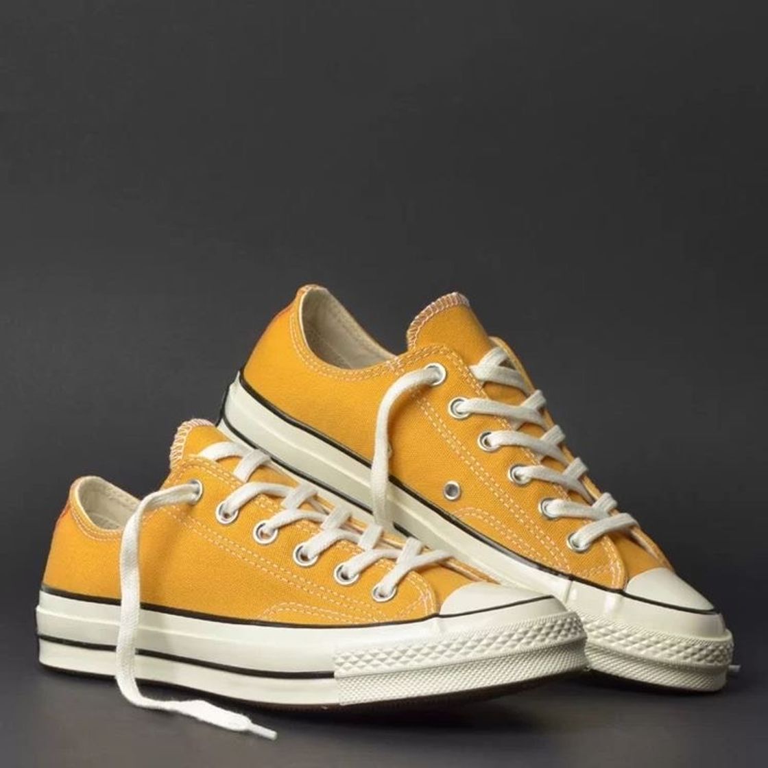 Moda Tênis Converse Amarelo Ouro