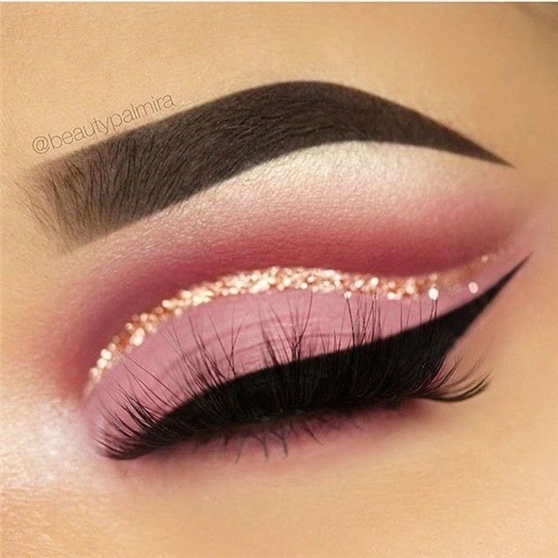 Moda Make rosa com glitter✨💗