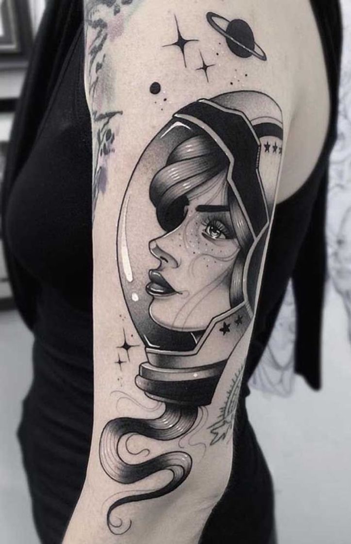 Moda Tatuagem astronauta❤️🧑‍🚀 