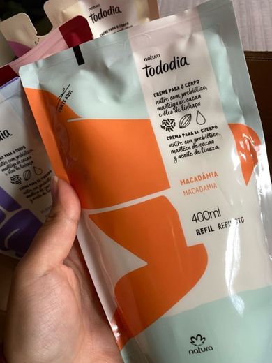 Refil Creme para corpo Tododia 400ml Macadâmia