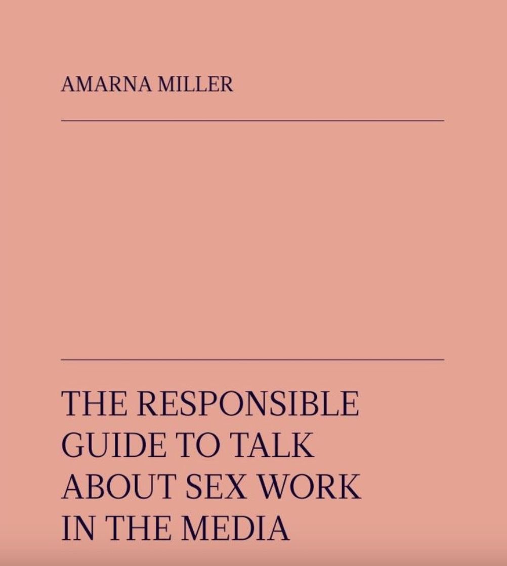 Books The responsible guide to talk about sex work in the media